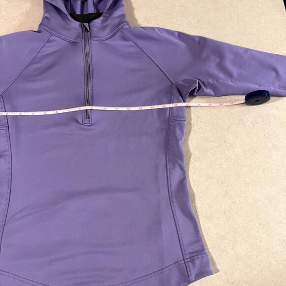 Women's NIKE Dri-Fit Purple Half Zip Long Sleeve Pullover Sweatshirt Size S - Picture 9 of 10